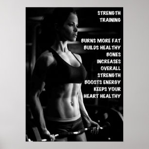 Women's Workout Motivational Poster