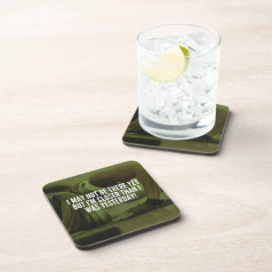 Women's Workout Motivational Words Coaster