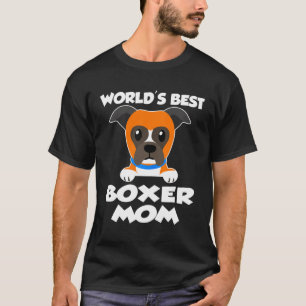 Womens  Worlds Best Boxer Mom T T-Shirt