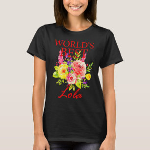 Womens World's Best Lola Filipino Grandma Mother's T-Shirt