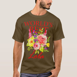 Womens World's Best Lola Filipino Grandma Mother's T-Shirt