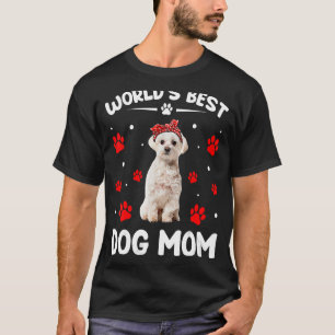 Womens World's Best Maltese Dog Mom Mother's Day T-Shirt