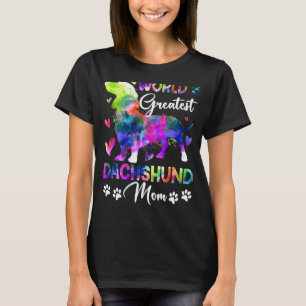 Womens World's Greatest Dachshund Colourful For Mo T-Shirt