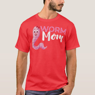 Womens Worm Farmer Mom Crown Worm Farming Composti T-Shirt