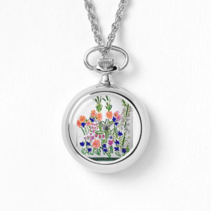 Women's Wraparound Silver Watch Vertical Arrangeme