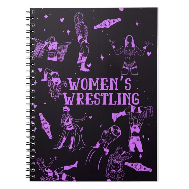Women's Wrestling Fan Notebook Journal (Devant)