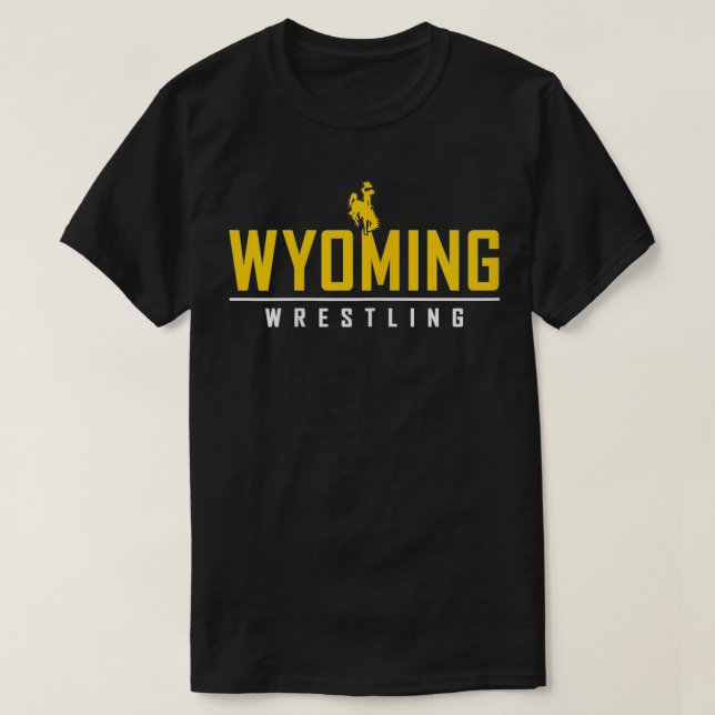 Womens Wyoming Cowboys Apparel Wrestling Flat Rule T-Shirt (Design Front)
