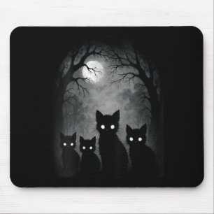 Womens Y Cute Kitten Cats Alt Goth Nge Horror Mouse Pad