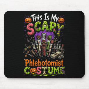 Womens Y Phlebotomist Costume Halloween Horror Mouse Pad