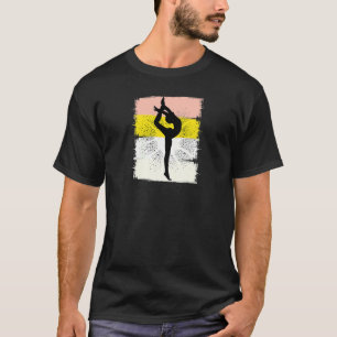 Womens Yellow Womens Gymnastics Girls Acrobatic Ac T-Shirt