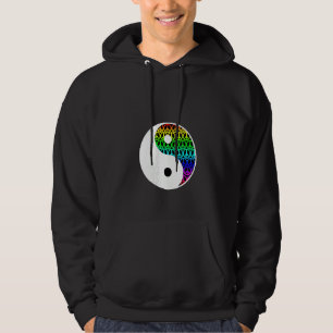 Womens Yin And Yang Peace Symbol Sign Love Balance Hoodie