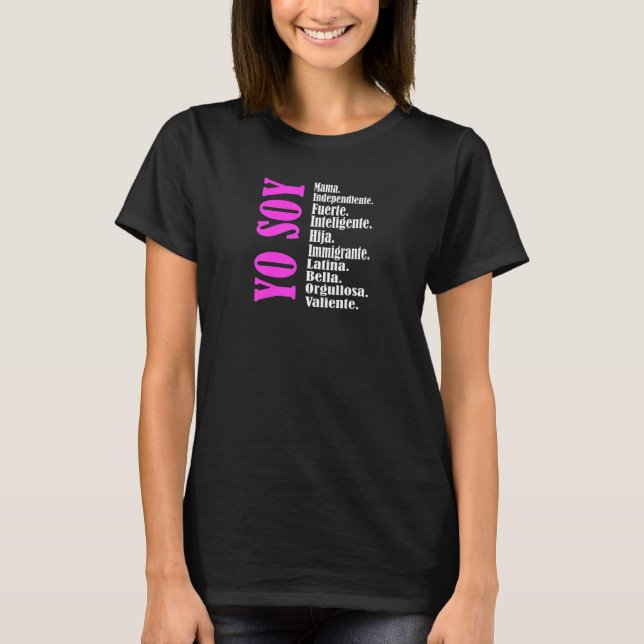 Womens Yo Soy Mama Spanish Mom Dia De Las Madres T-Shirt (Front)