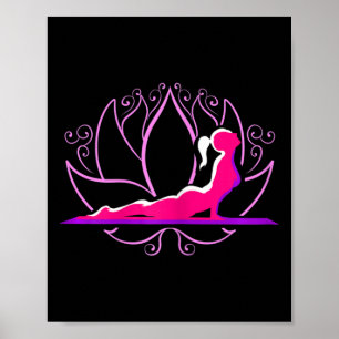Womens Yoga Gift For Yoga Exercises Girl Spiritual Poster