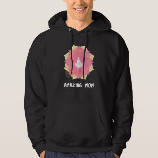Womens Yoga Mom Mothers Day Mandala 3 Hoodie