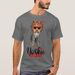 Womens Yorkie Mama I Love Yorkie Yorkshire Terrier T-Shirt