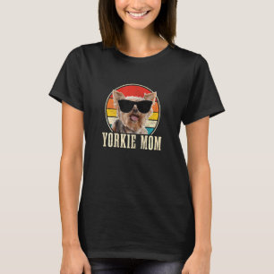 Womens Yorkie Mom Cute Dog Vintage Yorkshire Terri T-Shirt