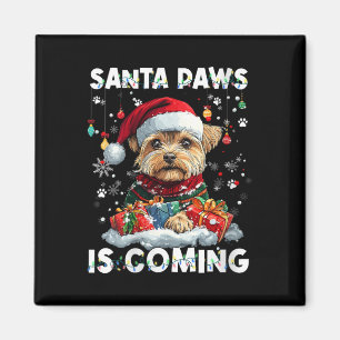 Womens Yorkshire Terrier Christmas Tree Decoration Magnet