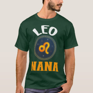 Womens Zodiac Sign Leo Nana Horoscope Astrology G T-Shirt