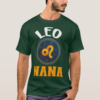 Womens Zodiac Sign Leo Nana Horoscope Astrology G T-Shirt