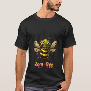 Womens Zom Bee Adorably Creepy Zombie Bee Cartoon  T-Shirt