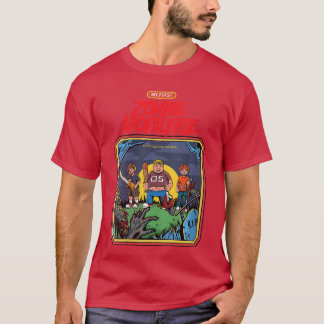 Womens Zombie Horror Creepy Undead VNeck family T-Shirt