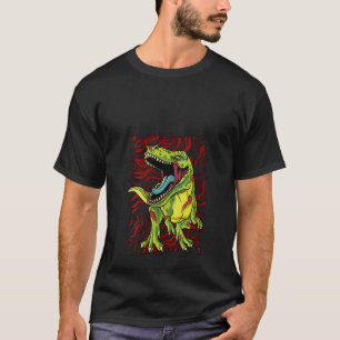 Womens Zombie T Rex Scary Zombified TRex Halloween T-Shirt