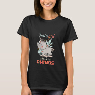 Womens Zoo Animal  Girls Women  Rhino  1 T-Shirt