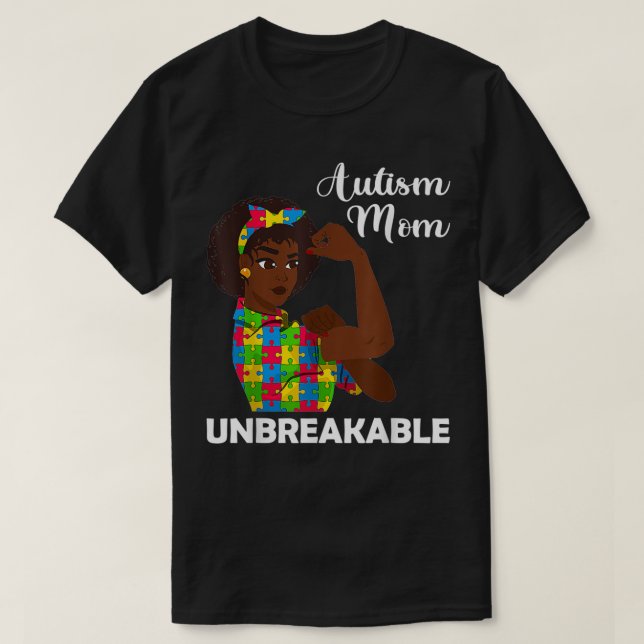 Womenu2019s Autism Awareness , Funny Autism Mom Un T-Shirt (Design Front)