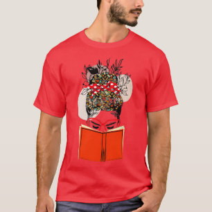 Womenx27s Wildflowers Book Lovers Graphics 4 T-Shirt