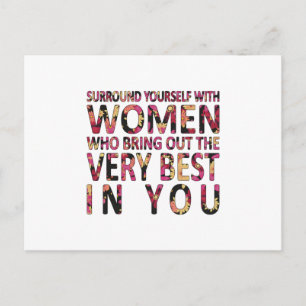 Womes Day Girl Power Woman Feminism Gift Idea Postcard