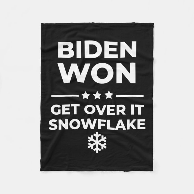 Won Get Over Snowflake  Fleece Blanket (Front)