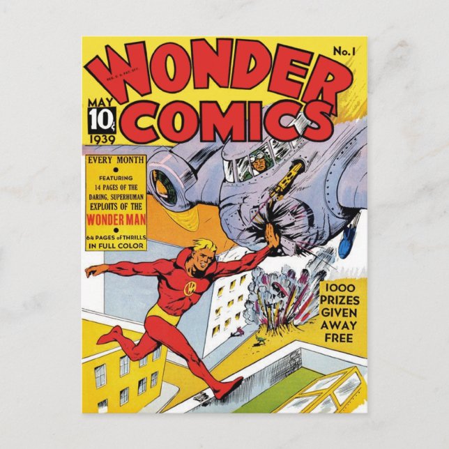 Wonder Comics 1 Postcard (Front)