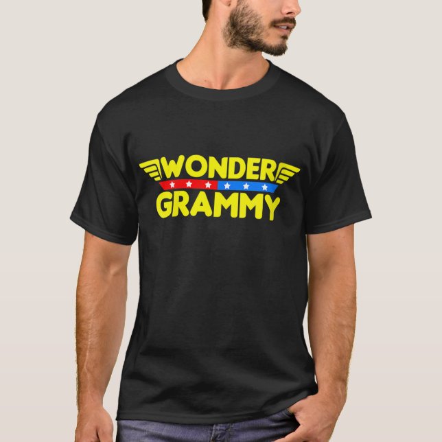 Wonder Grammy Mother's Day Gift Mom Grandma T-Shirt (Front)