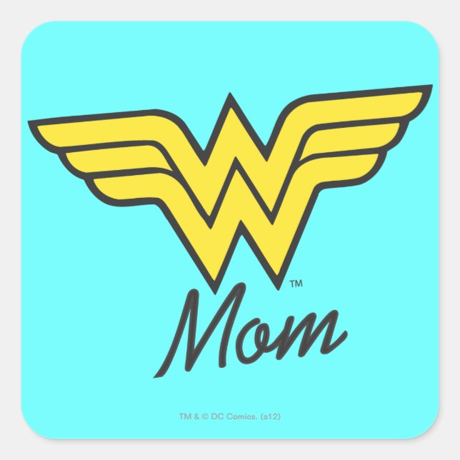 Wonder Mom Classic Square Sticker (Front)
