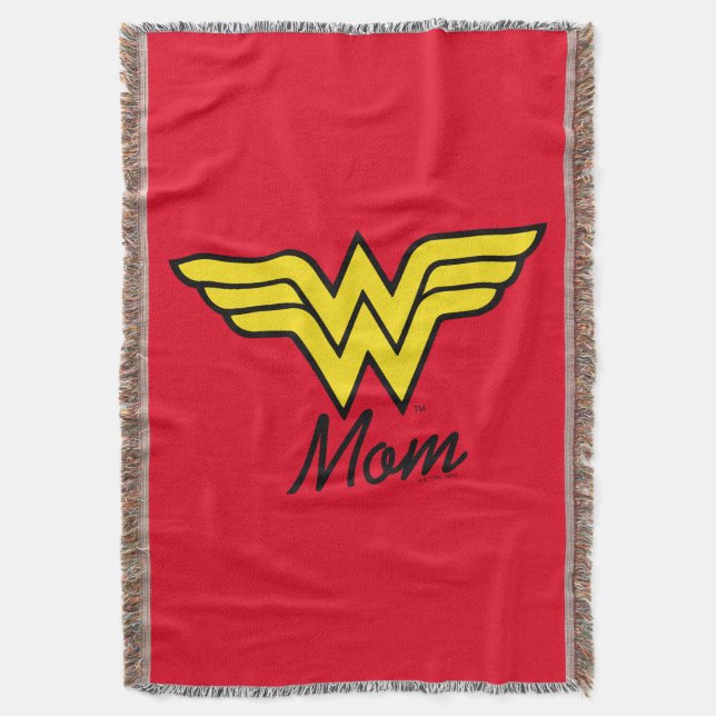 Wonder Mom Classic Throw Blanket (Front Vertical)