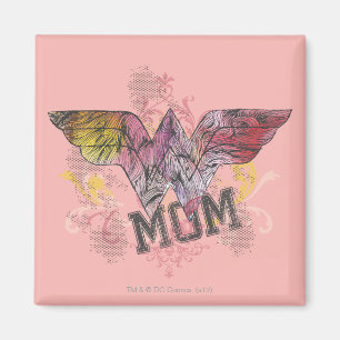 Wonder Mom Mixed Media Magnet