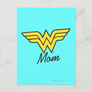 Wonder Mom Mixed Media Postcard