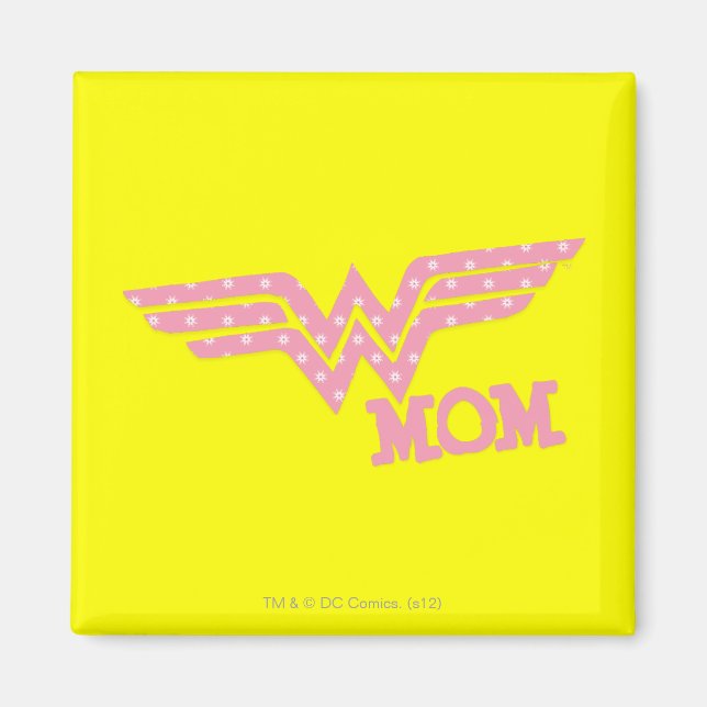 Wonder Mom Pink Magnet (Front)