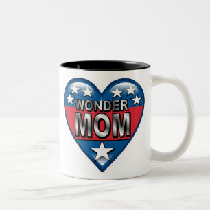 Wonder Mom Two-Tone Coffee Mug