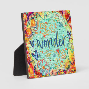 Wonder Mosaic Trendy Pretty Inspirivity Easel Plaque