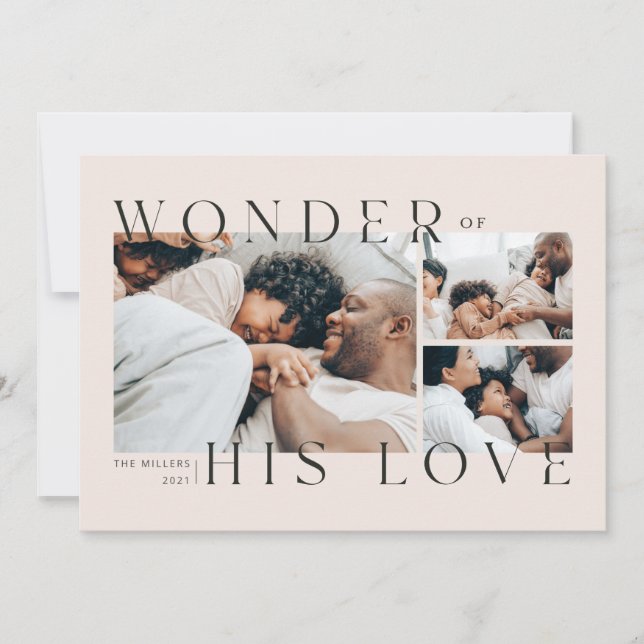 Wonder of His Love Christmas Card (Front)