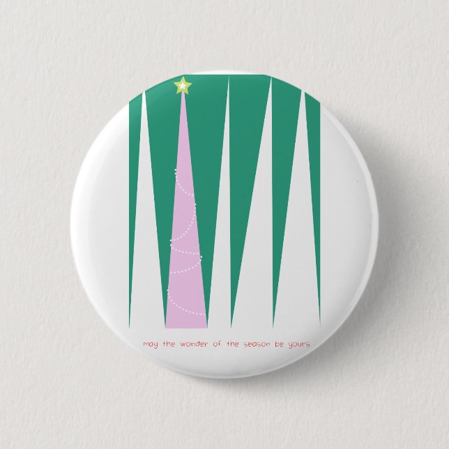Wonder of the Season Christmas Tree 2 Inch Round Button (Front)