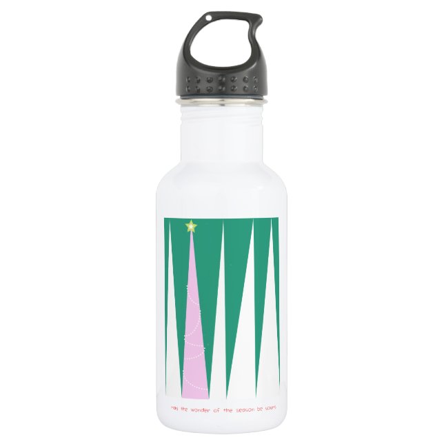 Wonder of the Season Christmas Tree 532 Ml Water Bottle (Front)