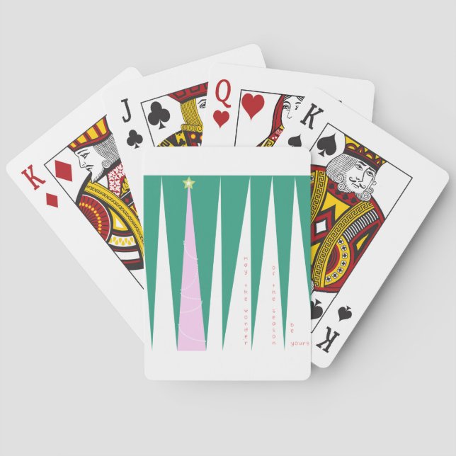 Wonder of the Season Christmas Tree Playing Cards (Back)