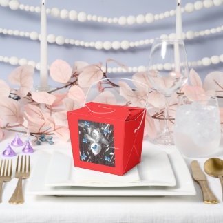 Wonder Rose Red Ants & Blue Butterflies Favor Box