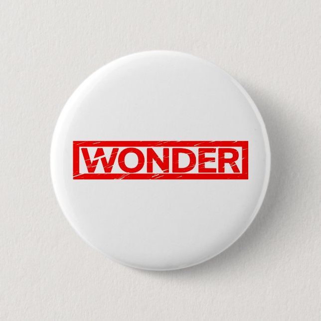Wonder Stamp 2 Inch Round Button (Front)