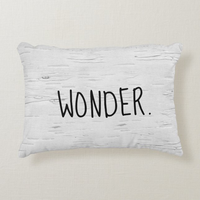 WONDER Texte sur le Coussin d'accentuation de l'ar (Devant)