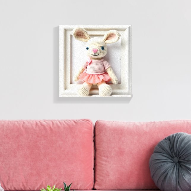 Wonder Wall Art Bunny Ballet (Insitu(LivingRoom))