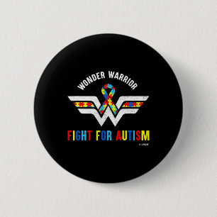 Wonder Warrior Fight For Autistic Autism Awareness 2 Inch Round Button