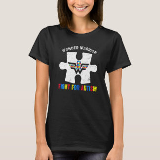 Wonder Warrior Fight For Autistic Autism Awareness T-Shirt